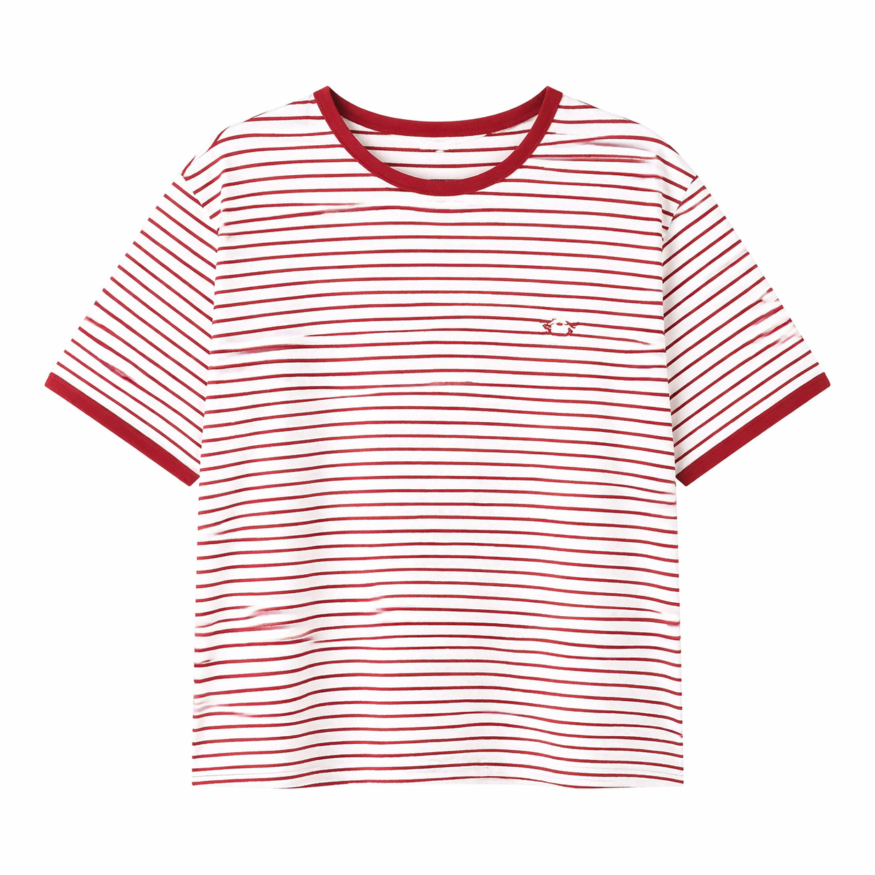 Stripete T-skjorte til Dame – Vintage Stil i Myk Bomull