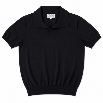 Strikket Poloskjorte til Herre – Slim Fit med Elegant Italiensk-Inspirert Stil