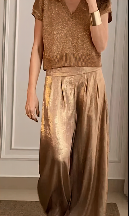 Maelynn | Elegant sett med topp og bukse