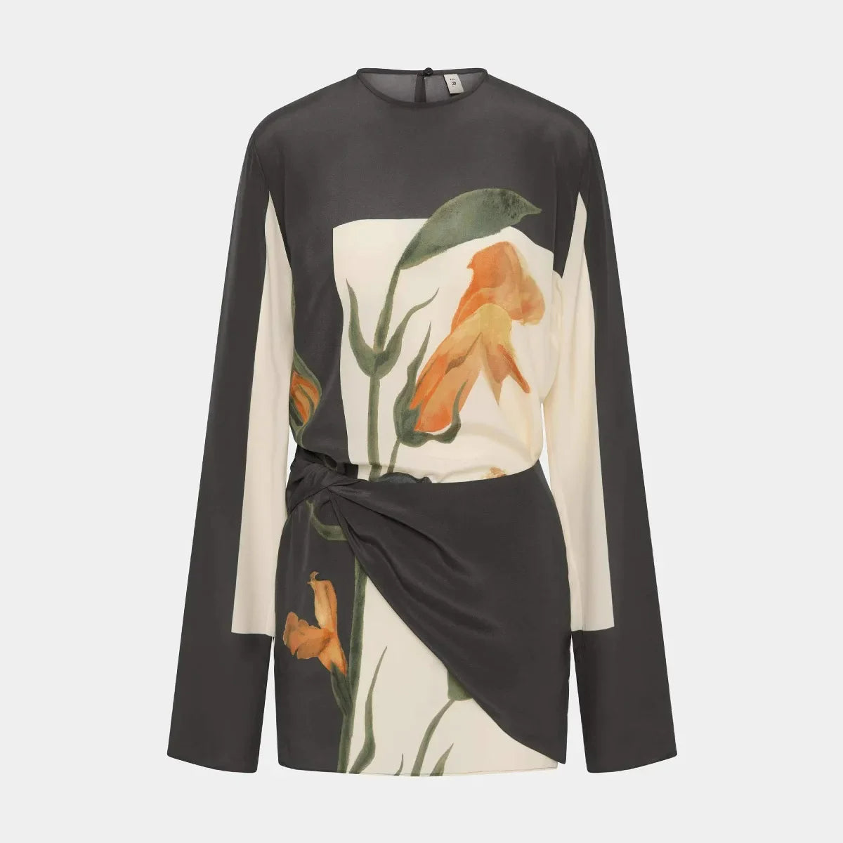 Constance Floral Twist Cocktail Mini Kjole