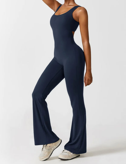 Jumpsuit med bell-bukse