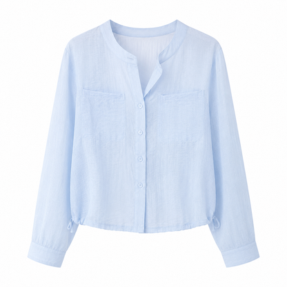Oversized Lyocell Topp til Dame – Lett og Transparent Casual Sommerstil