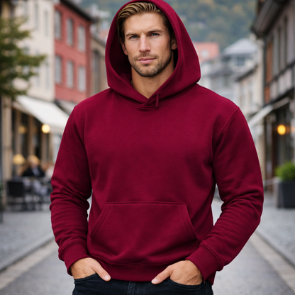 Unisex Hoodie i Heavy Weight Bomull – 480gsm med Polarfleece | Tykk &amp; Varm Hettegenser