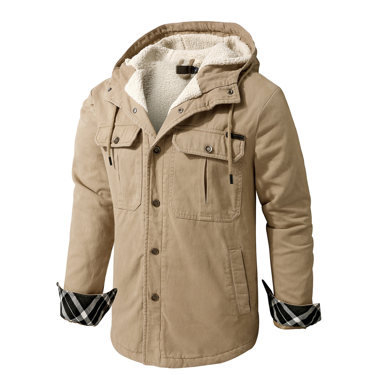 Parkas herre kaki