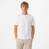 Retro Henley T-skjorte til Herre – Vasket Bomull med Amerikansk Vintage Stil – Hvit