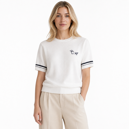 Bomulls T-skjorte til Dame – 100% Bomull &amp; Enkel Sommerstil – Hvit