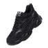 Herresneakers med Skjult 6 cm Høydeøkning – Pustende og Sklisikker Komfort – Svarte sneakers med skjult hæl