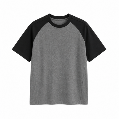 T-skjorte til Herre – Color Block Raglan T-skjorte med Avslappet Passform