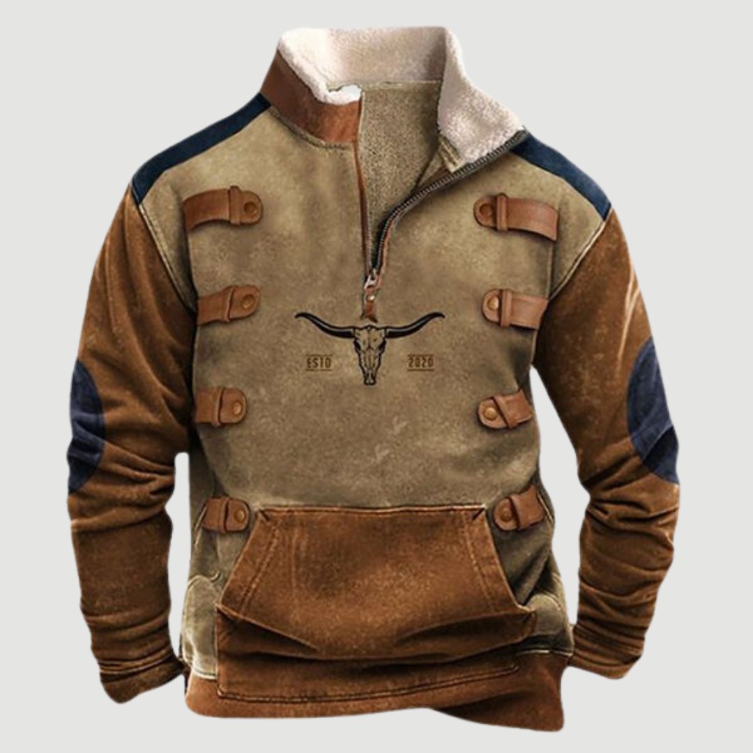 Rua™ Vintage Fleece-genser med halv glidelås