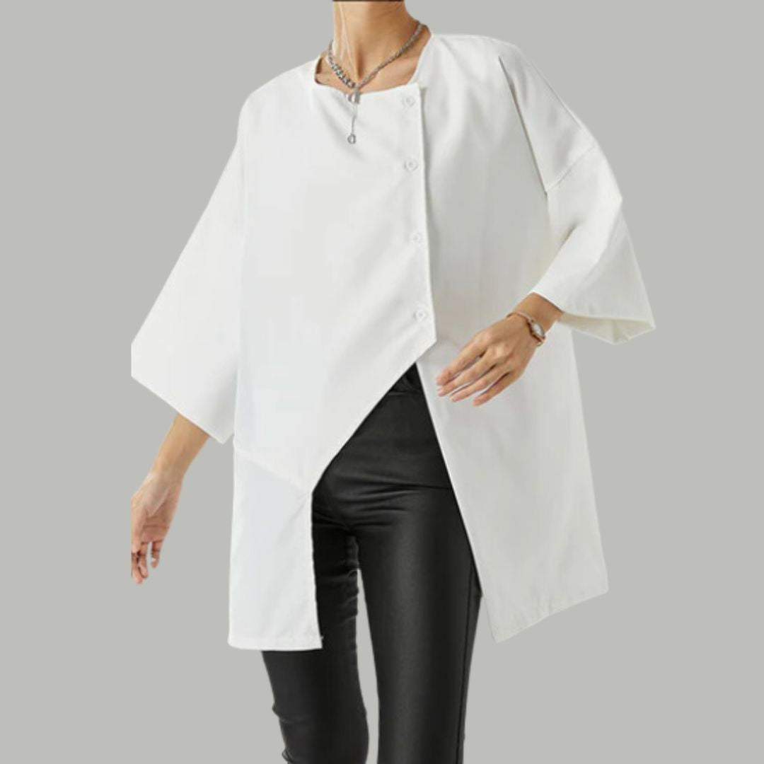 Stilig asymmetrisk bluse