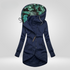 Klaerigo | Elegant vinterkåpe for damer – Marineblå