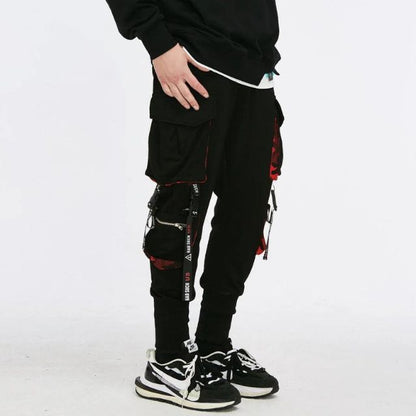 Joggebukse i streetwear-stil med stropper