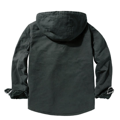 Vattert parkas herre