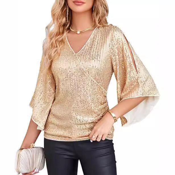 Glitter topp gull