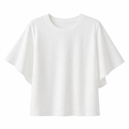Chiffon T-skjorte til Dame – Sommerlig &amp; Minimalistisk Design