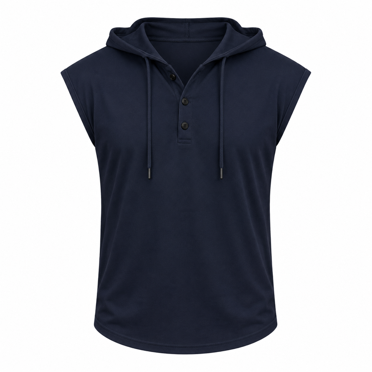 Ermeløs Hettevest til Herre – Sporty Tank Top med Snøring