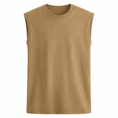 Bomullssinglet til Herre – 100% Bomull, Slim Fit &amp; Perfekt for Trening