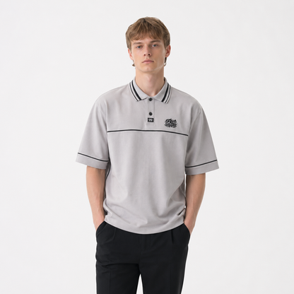 Polo T-skjorte til Herre – Brodert Streetwear &amp; Løs Passform