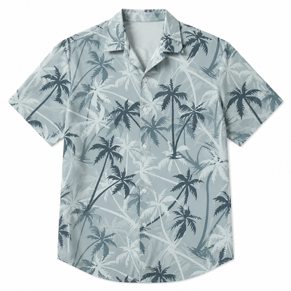 Hawaiiskjorte til Herre – Aloha Sommertopp med Palmetreprint