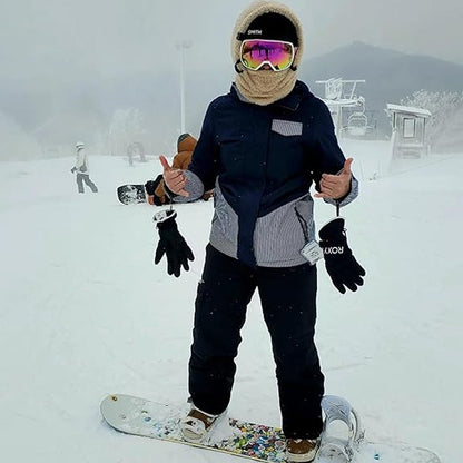 Skimaske med hette i sherpa
