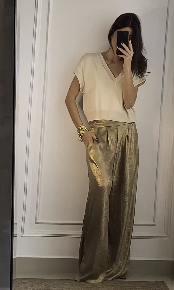 Maelynn | Elegant sett med topp og bukse