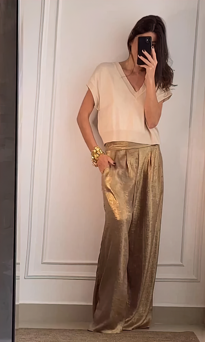 Maelynn | Elegant sett med topp og bukse