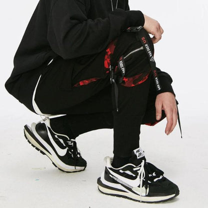 Joggebukse i streetwear-stil med stropper