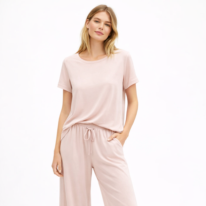 Lett Pysjsett for Kvinner i Modal – Kortermet Nattøy i Mykt Stoff | Sommerlig Loungewear i Store Størrelser (M–XXL, 2025)