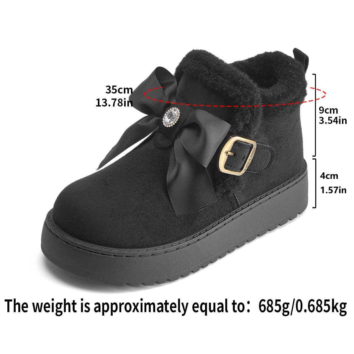 Platå ankelboots dame