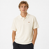 Ribbestrikket Poloskjorte for Herre – Retro Old Money Sommerpolo med Løs Passform – Beige