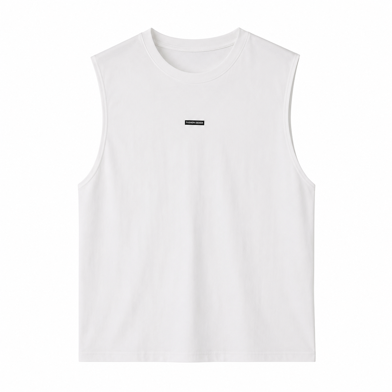 Ermeløs Topp til Herre – Lett og Pustende Singlet med Minimalistisk Design