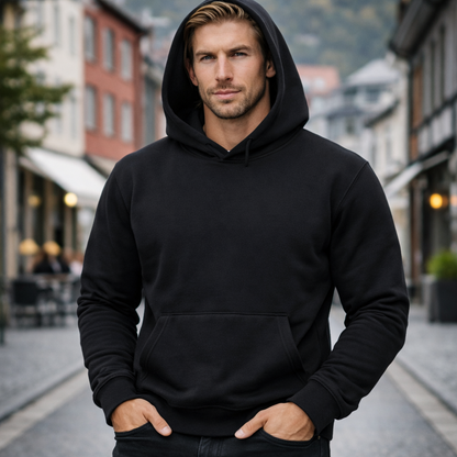 Unisex Hoodie i Heavy Weight Bomull – 480gsm med Polarfleece | Tykk &amp; Varm Hettegenser