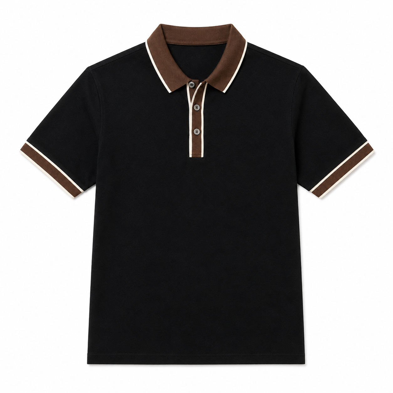 Strikket Poloskjorte i Lyocell til Herre – Lett, Myk og Perfekt for Business Casual
