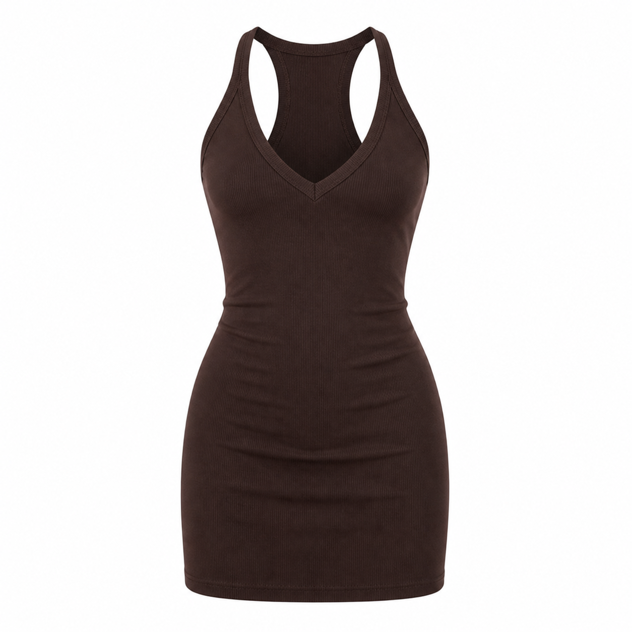 Bodycon Kjole til Dame – V-hals &amp; Slim Fit Y2K Stil