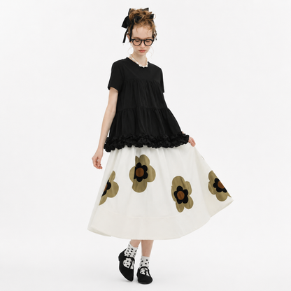 Hvit Meshdetalj T-skjorte til Dame – Original Design Sommertopp