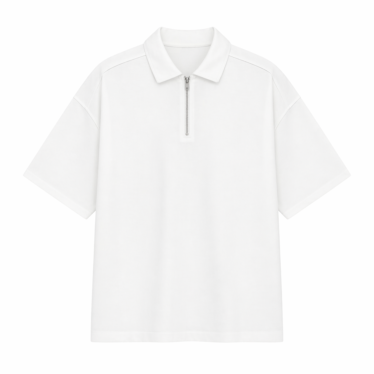 Kraftig Polo T-skjorte til Herre – Half-Zip &amp; 210g Premium Kvalitet