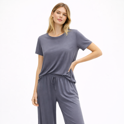Lett Pysjsett for Kvinner i Modal – Kortermet Nattøy i Mykt Stoff | Sommerlig Loungewear i Store Størrelser (M–XXL, 2025)