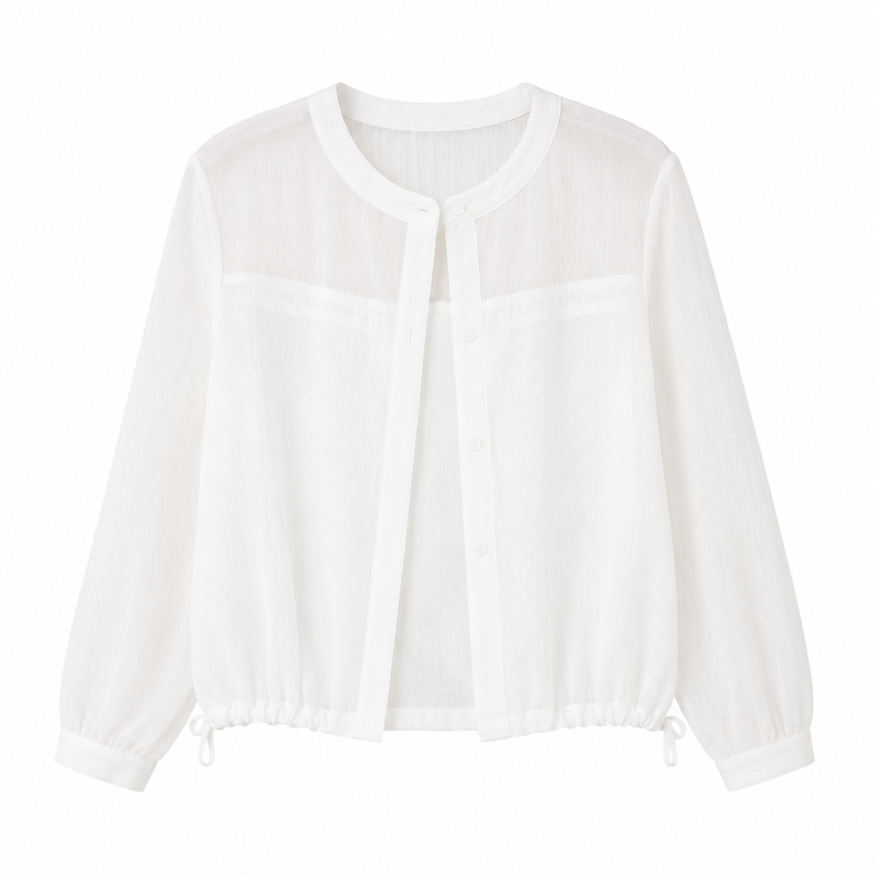 Oversized Lyocell Topp til Dame – Lett og Transparent Casual Sommerstil