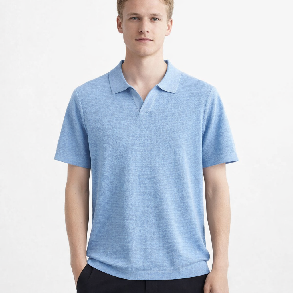 Lyocell Polo T-skjorte til Herre – 100% Lyocell, Lett &amp; Business Casual