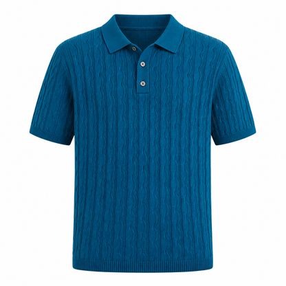 Slim Fit Polo til Herre – Lett og Stretchy Sommerstil med Retro Preg
