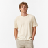 Bomulls T-skjorte Unisex – Minimalistisk Sommerstil i Naturlig Farge – Trefarge