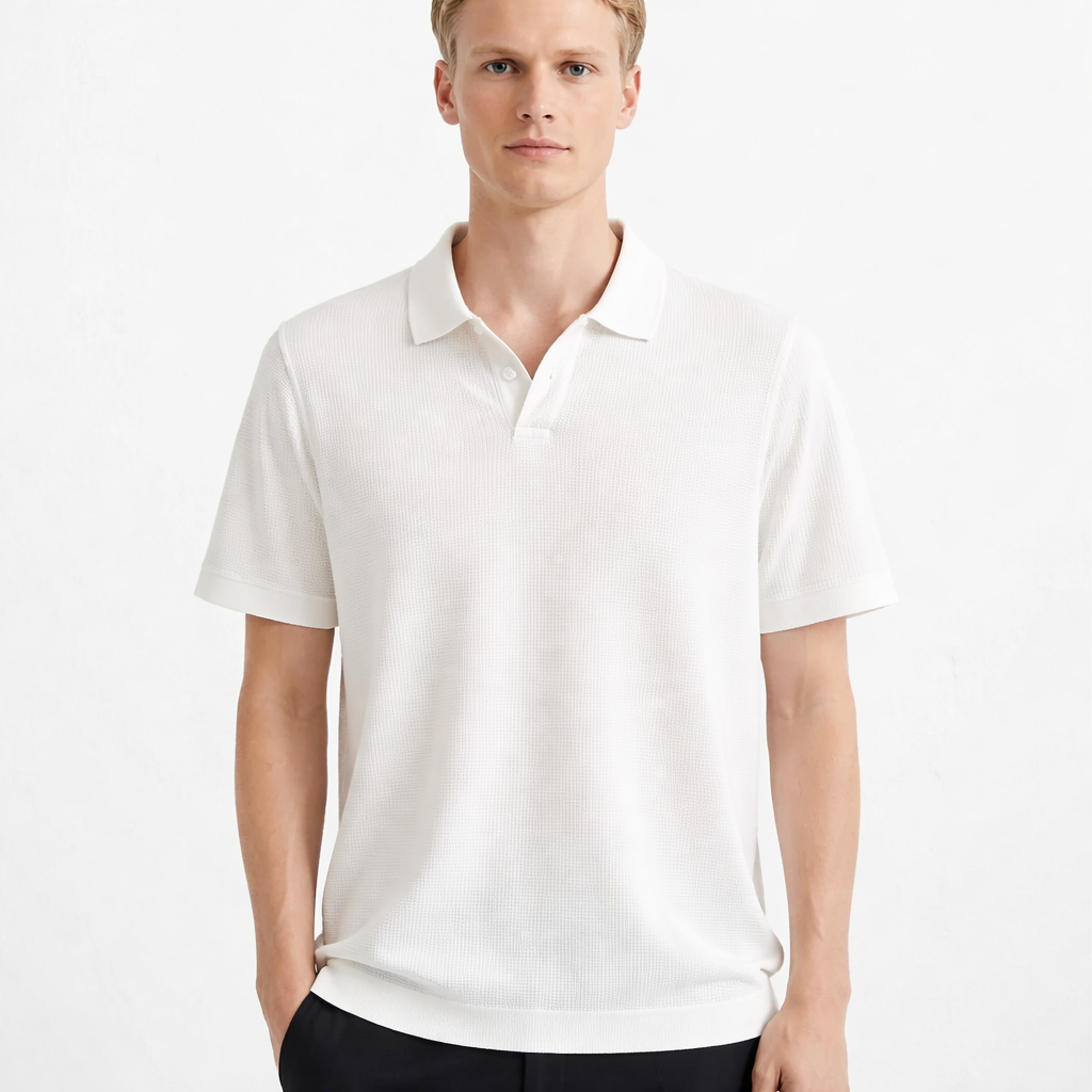 Lyocell Polo T-skjorte til Herre – 100% Lyocell, Lett &amp; Business Casual