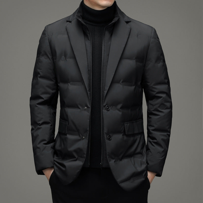 Dundynejakke i dress for menn, business og casual