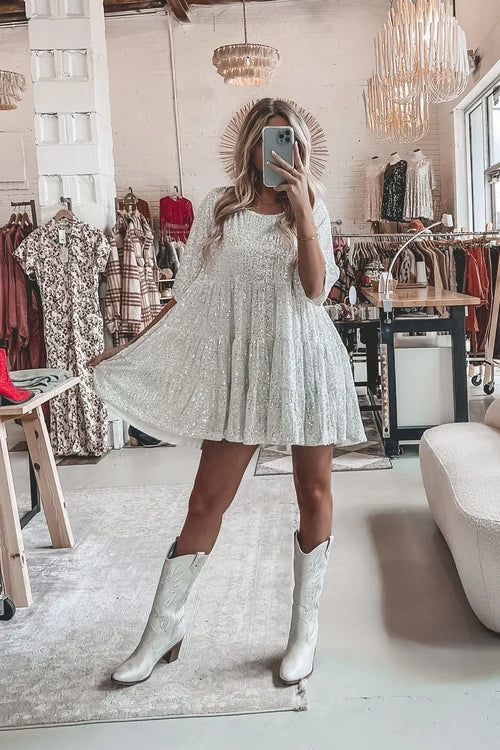 Daelia | Comfy Sequins baby dukkekjole