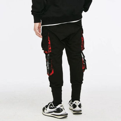 Joggebukse i streetwear-stil med stropper