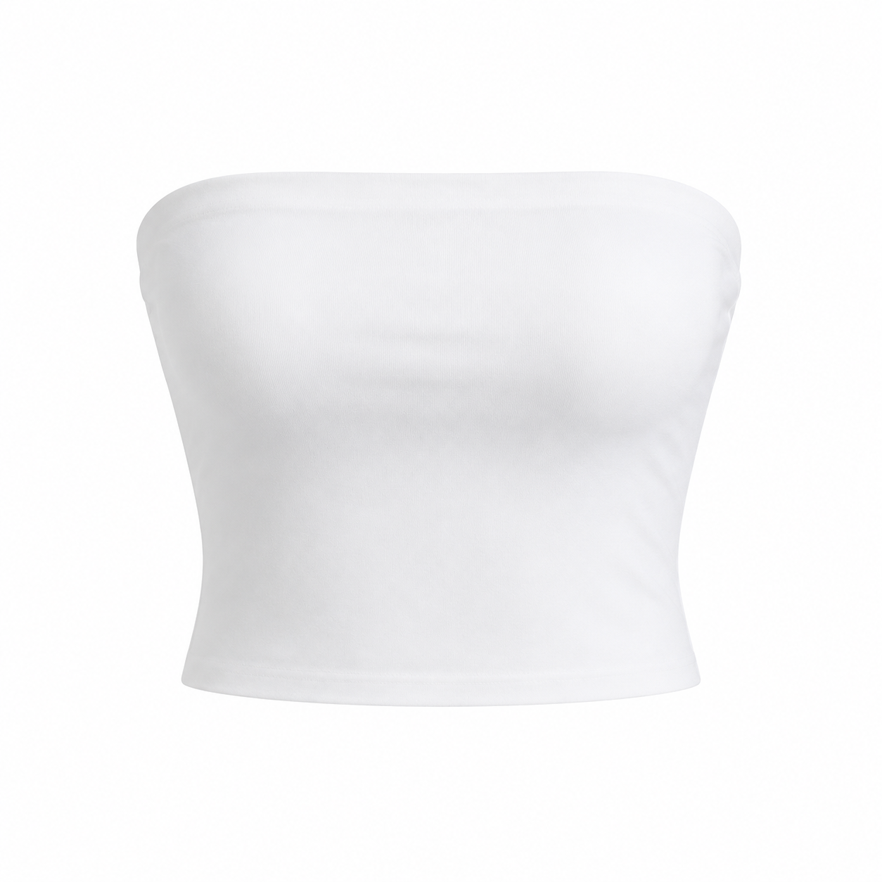 Stroppeløs Croptop for Dame – Minimalistisk Bandeau Sommertopp