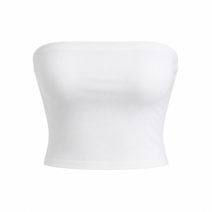Stroppeløs Croptop for Dame – Minimalistisk Bandeau Sommertopp