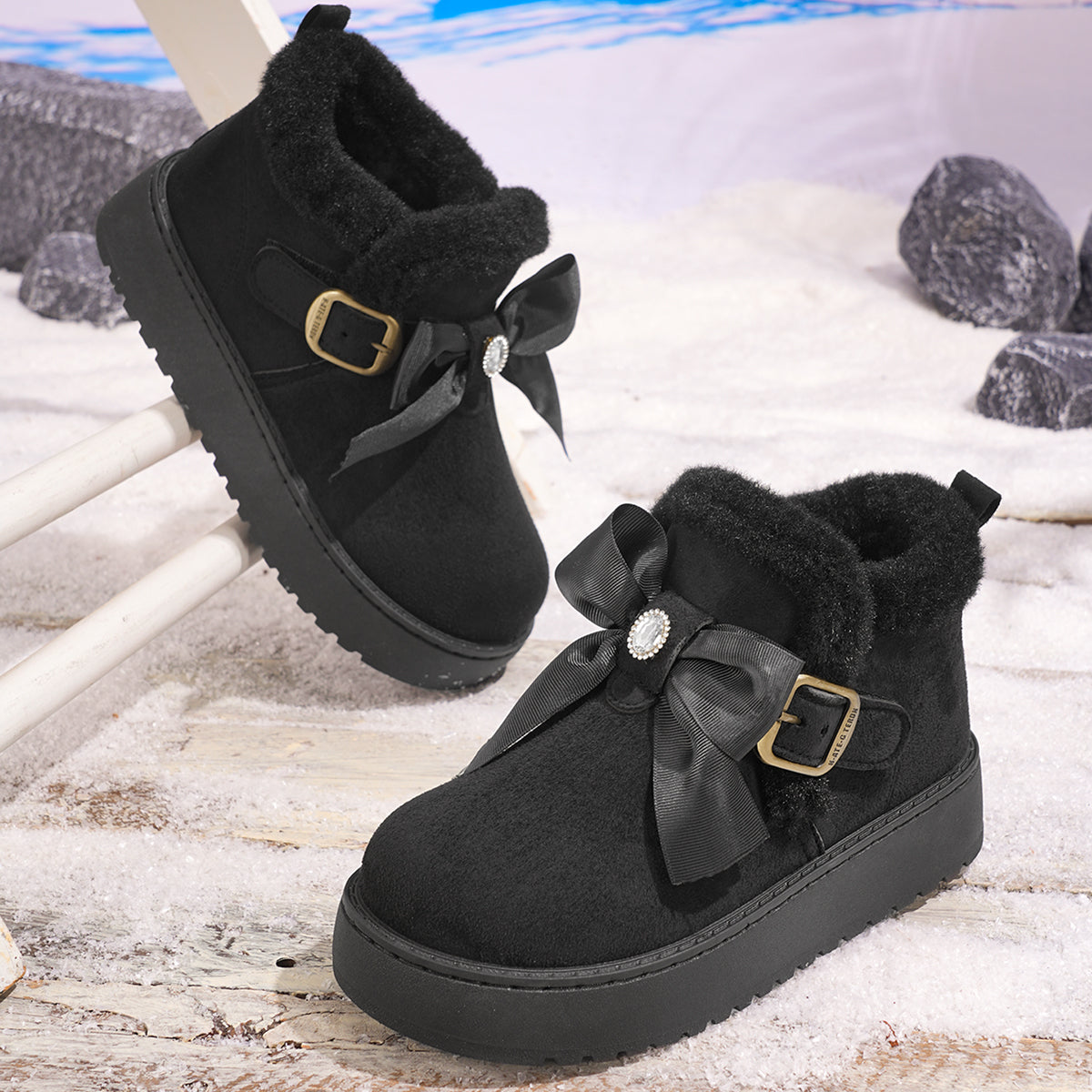 Vinterboots dame svart