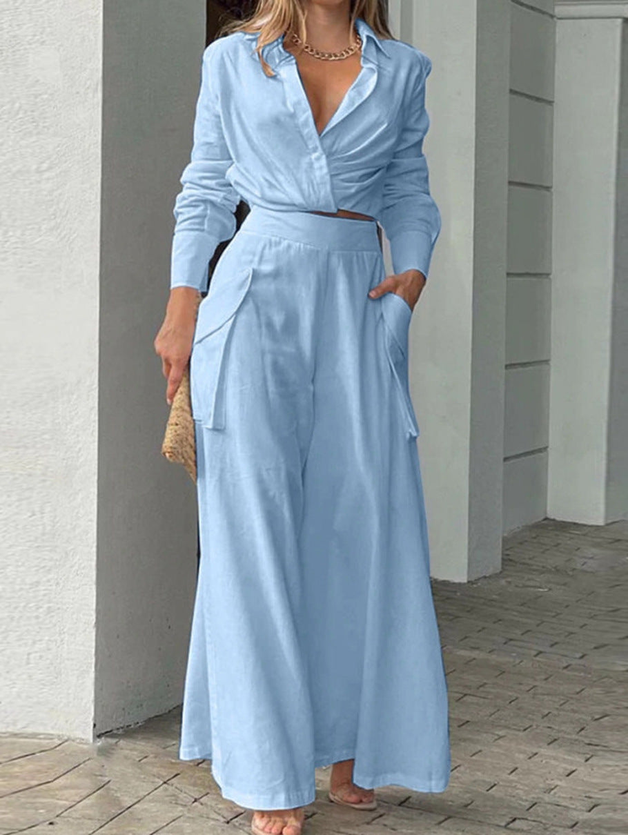 Ensfarget avslappet to-delt dress