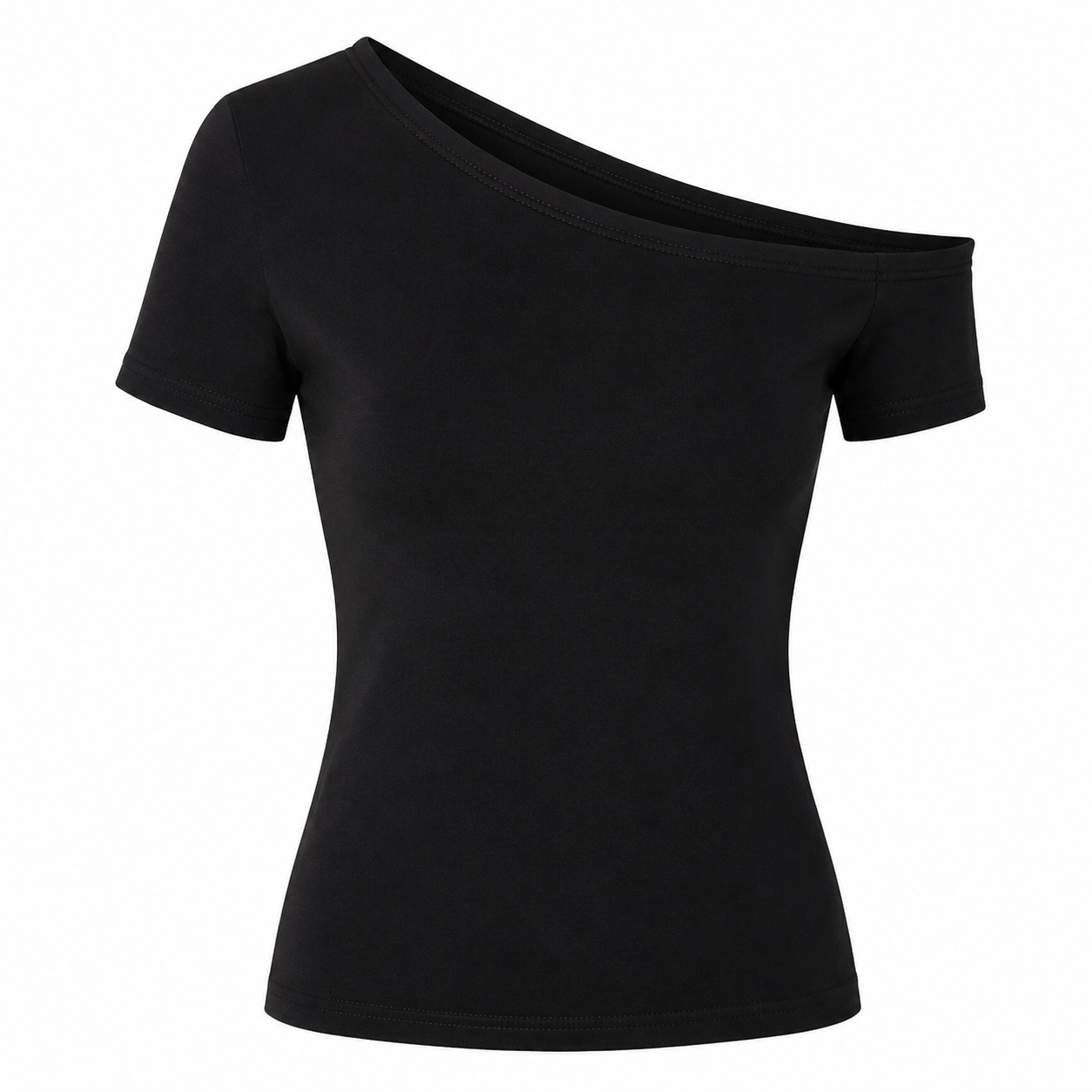 Off-Shoulder Topp til Dame – Slim Fit Koreansk Sommertopp